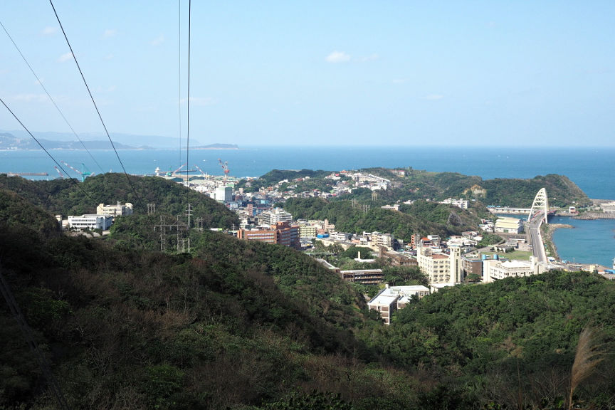 Blick auf Heping Island vom Gongziliao Fort