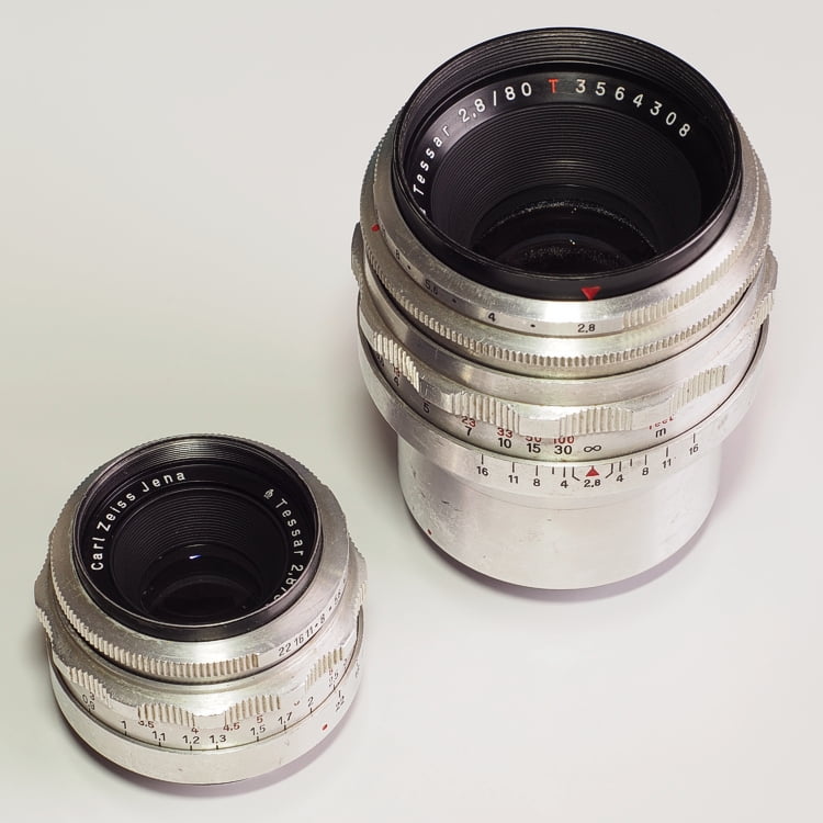 Carl Zeiss Jena Tessar 50mm f/2.8 and 80mm f/2.8T (Introduction