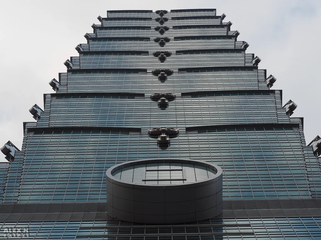 View from bottom to top on Taipei 101