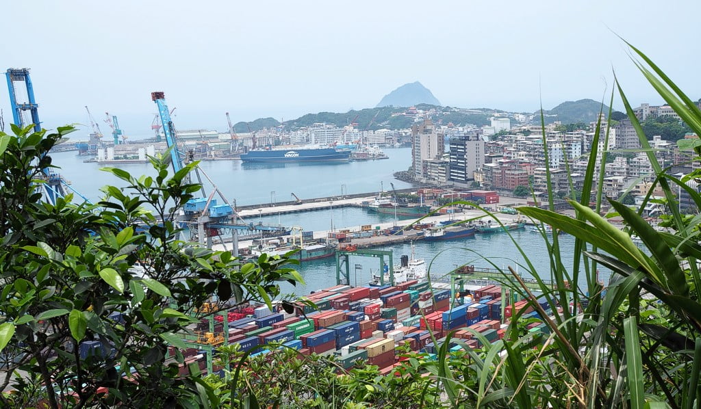 View from Ershawan Fort towards the harbor and Keelung Island