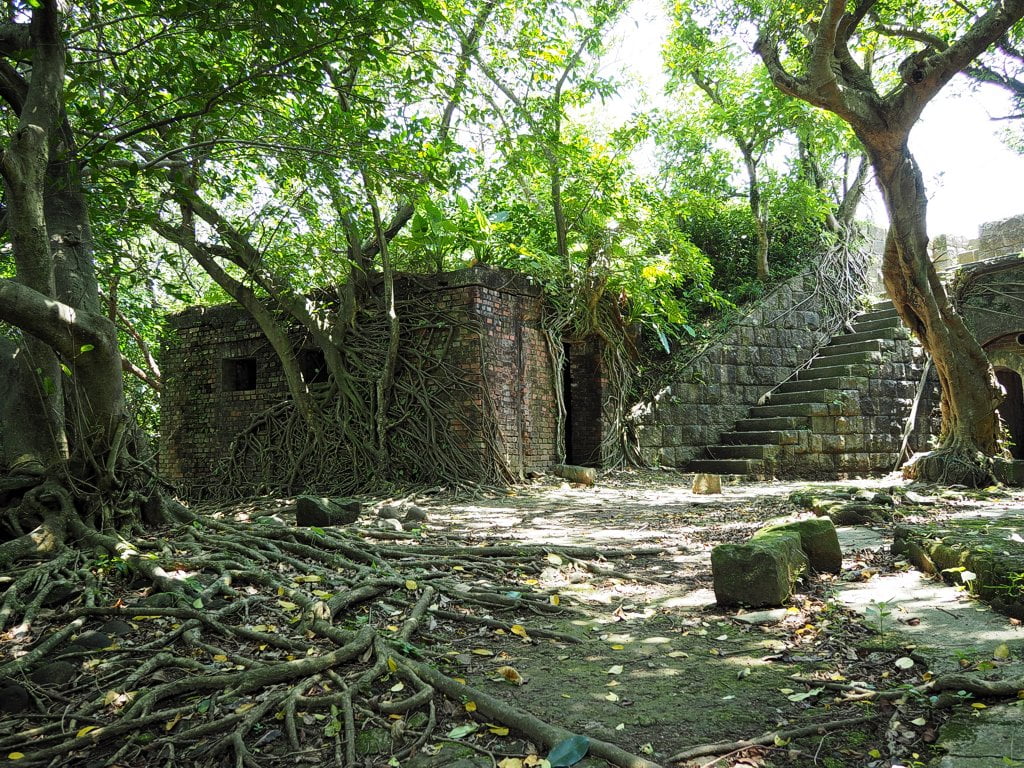 Sheliao East Fort, a bit hidden, small and overgrown
