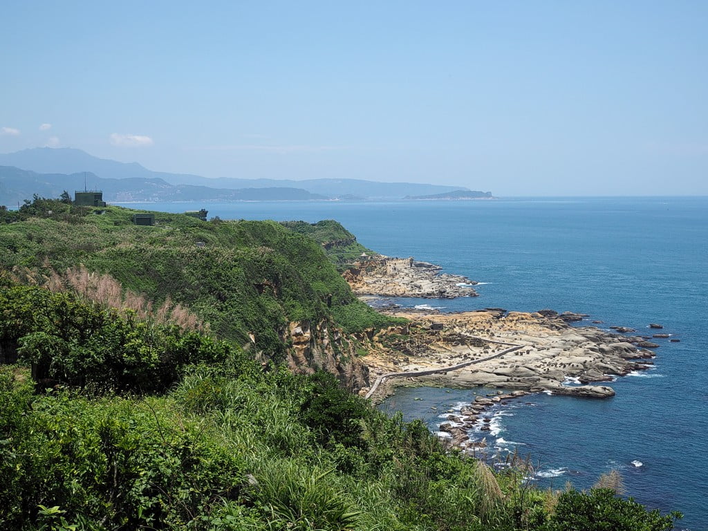 View from Sheliao East Fort towards Heping Island and Yehliu in the background