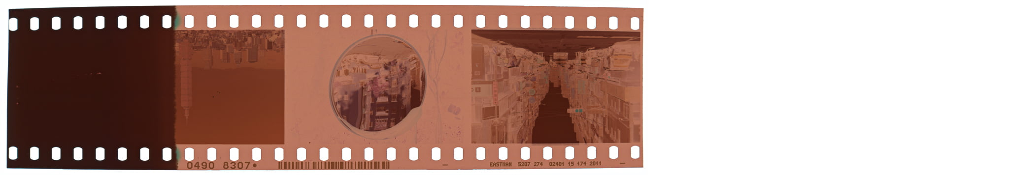 Negative film strip.