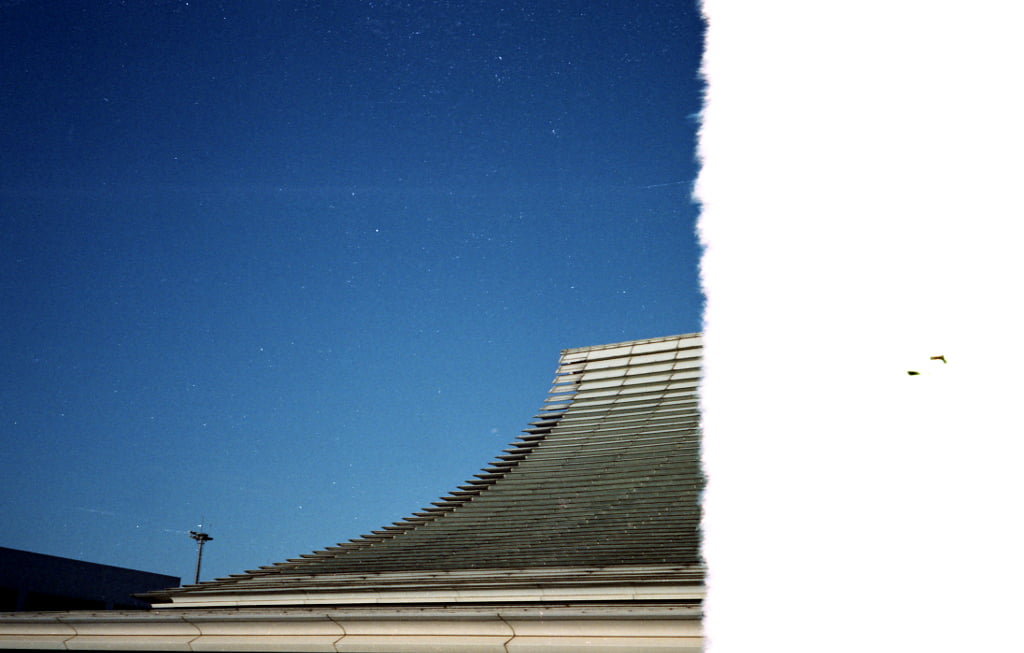 Taoyuan International Airport roof of terminal 1.