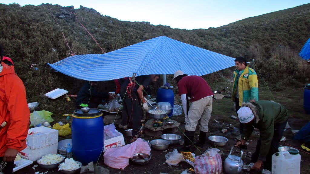 Jiaming Lake Hike Day 2 Dinner 1