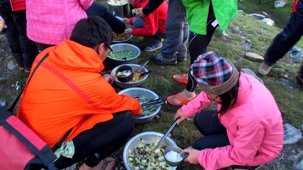 Jiaming Lake Hike Day 2 Dinner 3
