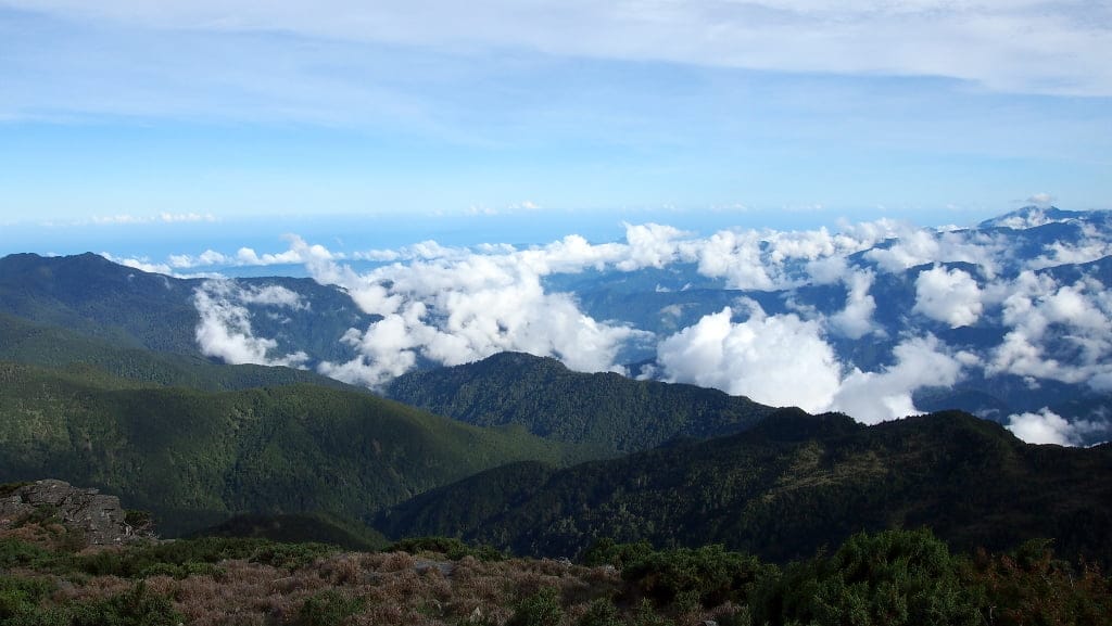 Jiaming Lake Hike Day 1 View from Xiangyang Shan
