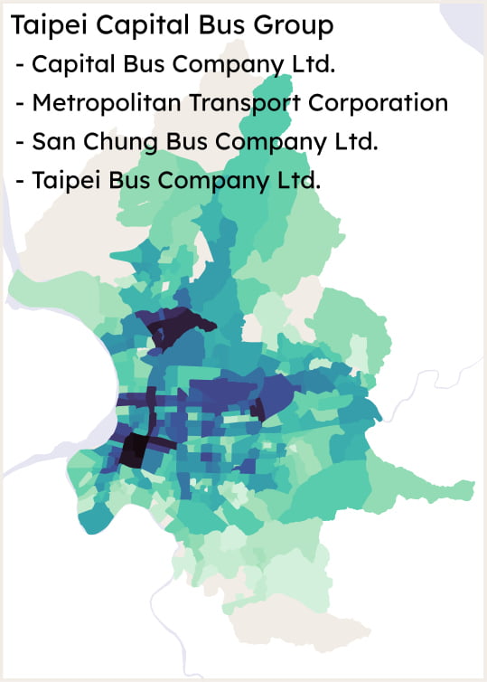 Taipei Bus Network Operator Taipei Capital Bus