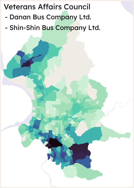 Taipei Bus Network Operator Veterans Affairs