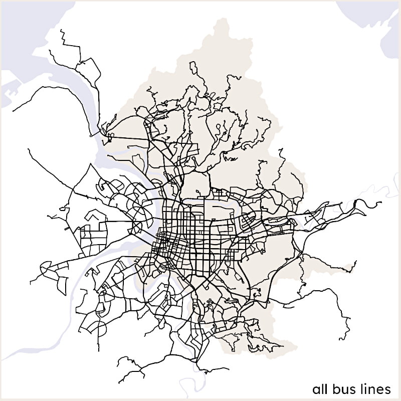 all bus lines in Taipei