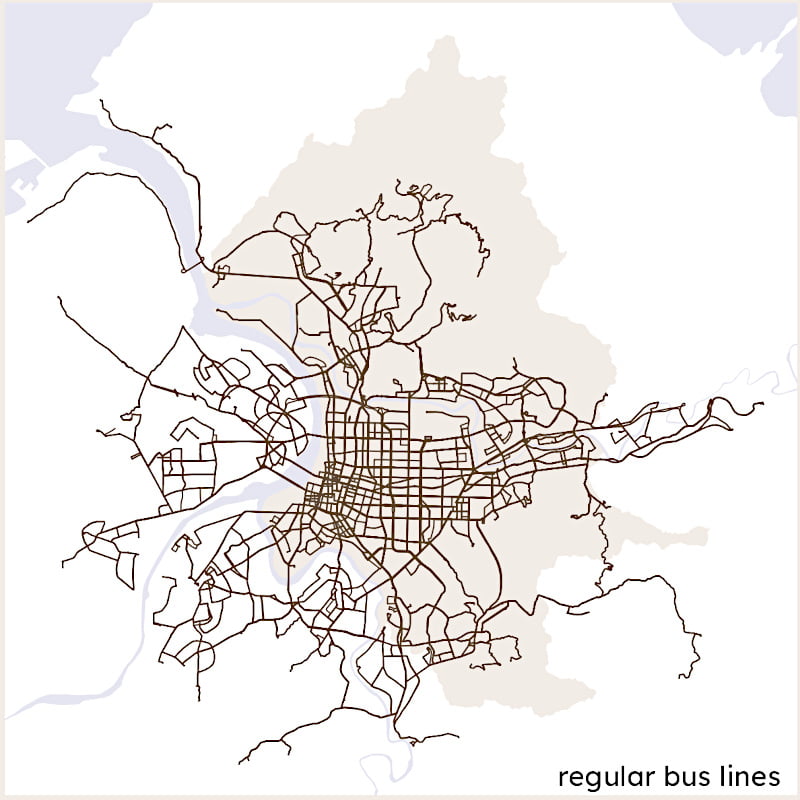 regular bus lines in Taipei