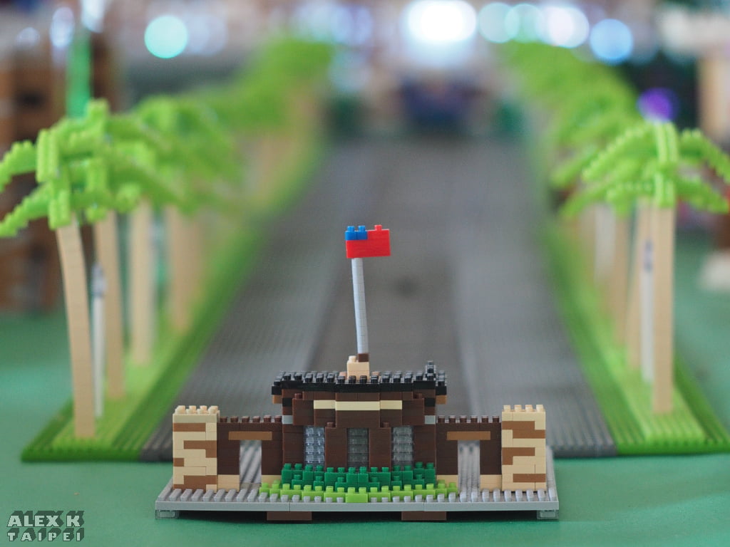 NTU gate made of Lego bricks