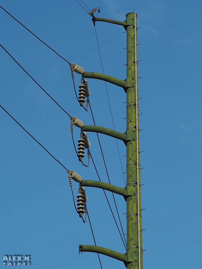 Old electric pole in Taiwan
